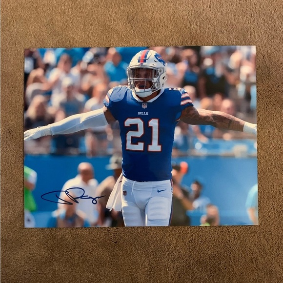Jordan Poyer Autographed Photo Buffalo Bills 8.5x11 - Picture 1 of 2